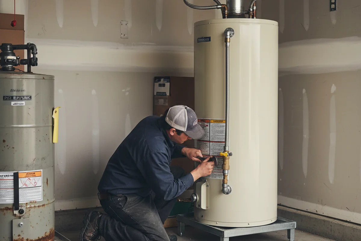 Water heater and shutoff valve replacement in Alton Bay